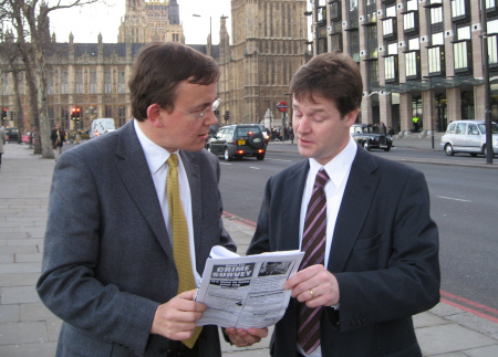 Martin Tod and Nick Clegg discuss crime survey