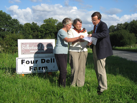 Eleanor Bell, Charlotte Bailey and Martin Tod discuss the Poles Lane crusher plans