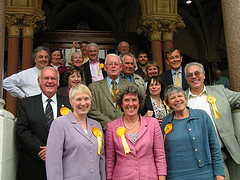 Lib Dem team celebrates results in Winchester