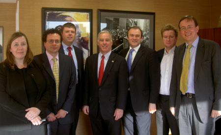 Liberal Democrats meeting Howard Dean in May 2006